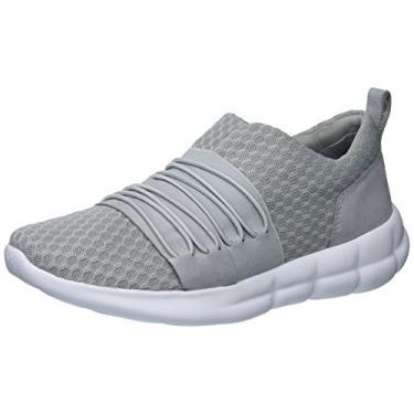 Imagem de Under Armour Tênis feminino Slouchy Slip, Cinza escuro (104)/branco, 9.5