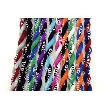 Imagem de SEITG Colar de titânio Tornado de corda trançada estilo esportivo de 50,8 cm, 2 cores, 2 cores, pacote com 10 sortidos