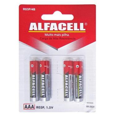 Imagem de Pilha Aaa Palito 1,5V Com 4 Unidades Na Cartela