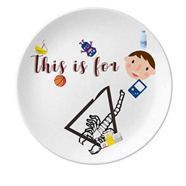 Imagem de Prato de porcelana Scorpion Natural Insect Region Prato redondo Menino Homem