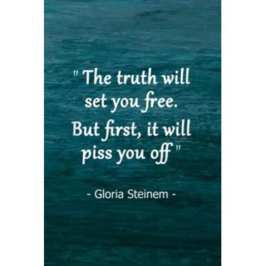 Imagem de Scuba Diving Notebook: The Truth Will Set You Free Gloria Steinem Quote
