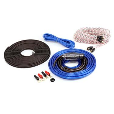 Imagem de KnuKonceptz Bassik Kit completo de instalação de amplificador de amplificador de calibre 8 com RCA