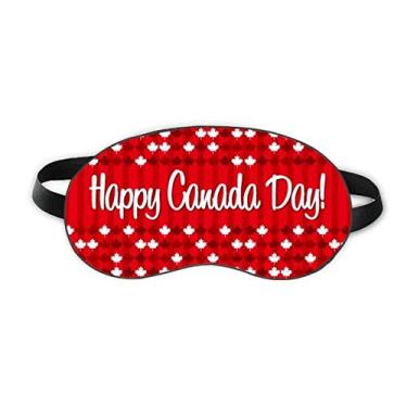 Imagem de Capa para sombra noturna macia para dormir Happy Canadian Day Sleep Eye Shield