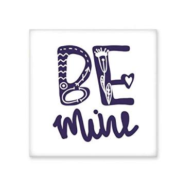 Imagem de Linda citação "Be Me" feita à mão, azulejo de cerâmica brilhante para banheiro, cozinha, parede