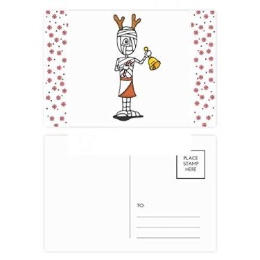 Imagem de Mummy Antlers Horus Bell Muleta Natal Natal Natal Celebração Cartão Postal Cartão Bênção