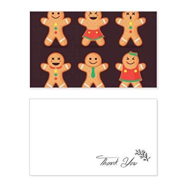 Imagem de Biscoito de gengibre masculino de Natal, cartão de agradecimento de aniversário aniversário cumprimentos casamento agradecimento