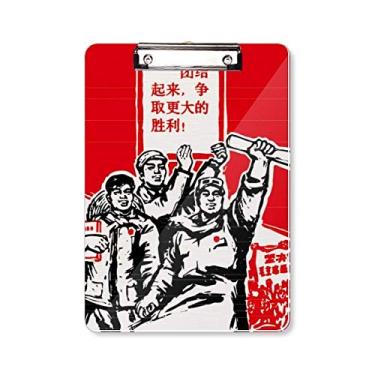 Imagem de Livro Papel, Presidente Vermelho, Mao Masses, Prancheta de Prancheta para Escrita A4