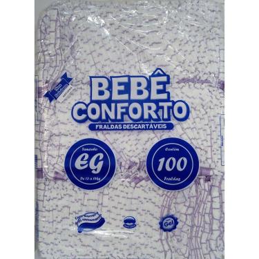 Imagem de Fralda Infantil Bebe Conforto Noturna Laminada Eg C/100