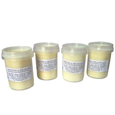 Imagem de Kit 04 Manteigas Vegetais 95g Cacau, Cupuaçu, Ojon e Ucuuba