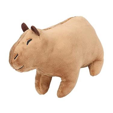 Imagem de Brinquedo de Pelúcia Capivara de Pelúcia, Companheiro de Dormir Brinquedo de Boneca Capivara de Pelúcia Alta Simulação para Almofada de Descanso para Crianças
