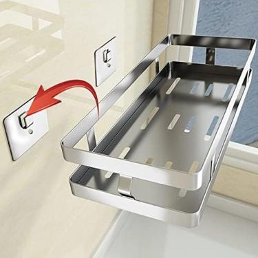 Imagem de Organizador De Rack De Temperos De Aço Inoxidável 304 Para Montagem Na Parede, Potes De Temperos E Rack De Temperos, Prateleira De Armazenamento Flutuante, Prateleira De Temperos Para Cozinha, Ban