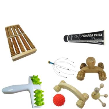 Imagem de Massageadores De Madeira Para Pés Pernas Corpo Pescoço Cabeça Ombro Braços Costas Alivia Tensão Dia -a- Dia