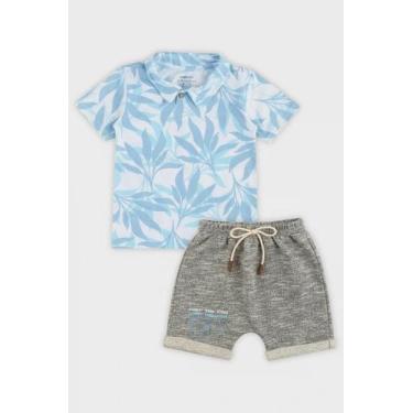 Imagem de Conjunto Kamylus Bebê Camiseta Infantil E Bermuda Summer Vibes Moda Pr