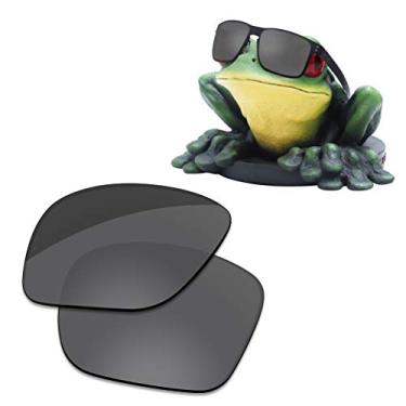 Imagem de Acefrog Lentes de substituição polarizadas revestidas AR para Oakley Holbrook | Holbrook XL | Óculos de sol Holbrook Metal – Preto escuro