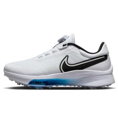 Imagem de Nike Tênis de golfe masculino Air Zoom Infinity Tour Next% Boa (largo) (DJ5590-103, branco/preto-azul fotográfico), Branco/preto - azul, 8.5