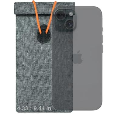 Imagem de AtfArt 1 bolsa Faraday para telefones bloqueador de RFID capa para chave de carro bloqueador de sinal bloqueador de sinal Faraday protetor de chaveiro bolsa Faraday porta-chaves segurança de carro