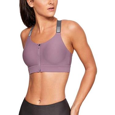 Imagem de Under Armour Sutiã esportivo refletivo feminino Balance Eclipse com zíper alto