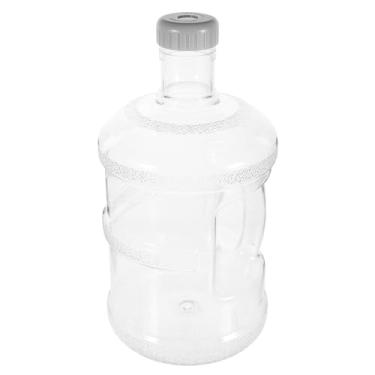 Imagem de HOLIDYOYO Jarro de água de 5 L, recipiente de água de 5 litros com tampa de rosca, garrafa de água de plástico, garrafa de água mineral, tanque de água para acampamento, jarro de água para uso ao ar