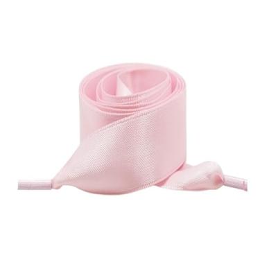 Imagem de Silk Flat Ribbons Sneakers Laces Wedding Unisex Suitable Satin Ided Polyester Smooth Women Candy Shoe ShoeLace (Color : Pink, Size : 80cm)