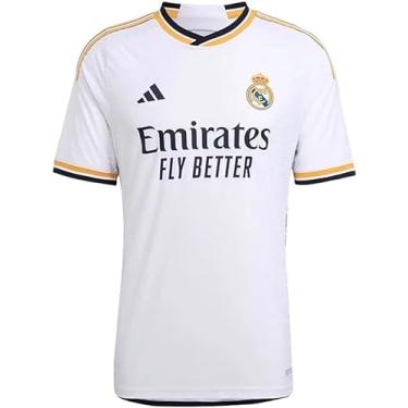 Imagem de adidas Camiseta masculina autêntica Real Madrid 23/24, Branco, XXG
