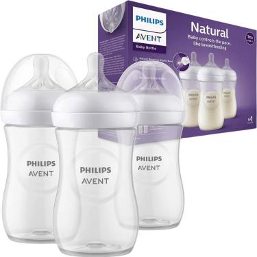 Imagem de Pack c/ 3 Mamadeiras Pétala 3.0 260ml Transpartente 1m+