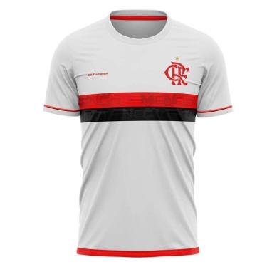 Imagem de Camiseta Braziline Approval Flamengo Masculino - Branco e Vermelho-Masculino