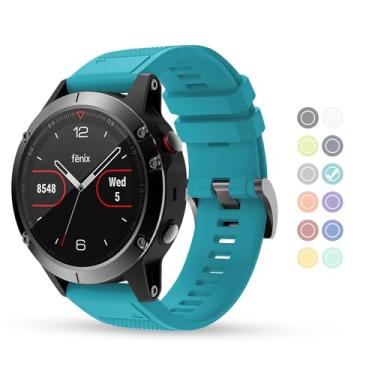 Imagem de BaayCerrie Compatível com pulseiras de relógio Fenix 6, pulseira de relógio Garmin de 22 mm de substituição para Fenix 5/Fenix 5 Plus/Fenix 6/Fenix 6 Pro/Fenix 7/Forerunner 935/Forerunner 945/Approach