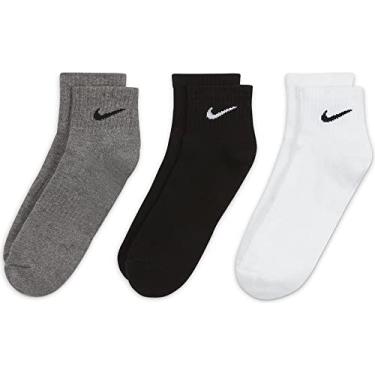 Imagem de Nike Everyday Cushion Ankle Training Socks (3 Pair), Men's & Women's Ankle Socks (large)