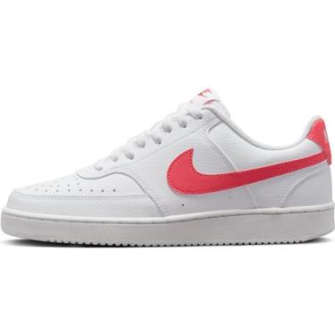 Imagem de Nike COURT VISION LO NN Tênis feminino com cadarço, Branco/coral marinho-volt - preto, 41 EU