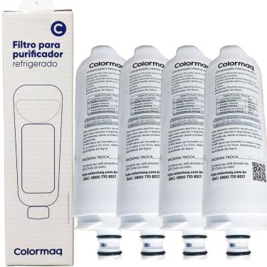 Imagem de Kit 04 Filtro Refil Colormaq Acqua Purificador Cpuhevaban