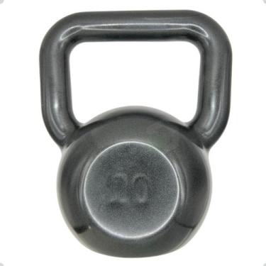 Imagem de Kettlebell Emborrachado Treinamento Funcional - 20 Kg - Box Ingá