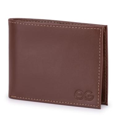 Imagem de Carteira Masculina Slim Pequena Luxo Couro Legítimo Social (marrom)