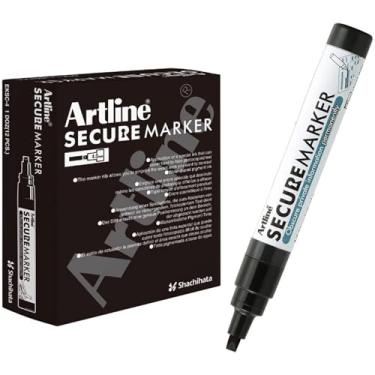 Imagem de Artline Caneta blecaute para redação de privacidade para documentos e correio, apaga informações privadas, marcador de redação ajuda a evitar roubo de identidade, pacote com 12