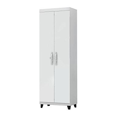 Imagem de Armário Multiuso Sapateira Com Prateleiras Asteca Branco