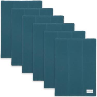 Imagem de Comfy Cubs Conjunto de panos para arrotar bebês (pacote com 6) - grande, 6 camadas, ultra absorvente 100% algodão para bebês cuspir, babar e bagunçar - presentes de bebê recém-nascidos macios, suaves