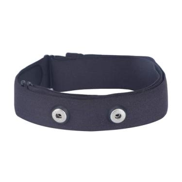 Imagem de Rich Green Valley Alça de Monitor de Frequência Cardíaca Substituição para Alça de Peito Polar, Compatível com Wahoo Tickr (P, Preto)