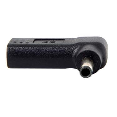 Imagem de cablecc Adaptador USB 3.1 tipo C USB-C para CC 4,5 x 3,0 mm PD emulador gatilho ângulo de 90 graus