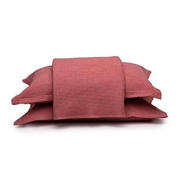 Imagem de Kit Colcha Piquet Solteiro - Rosa - Döhler