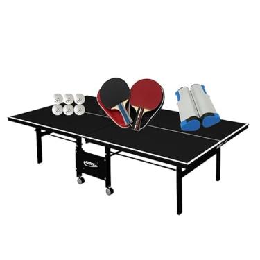 Imagem de MESA PING PONG 1084 PRETA KLOPF + 2 Kits 5093 + Rede 5096
