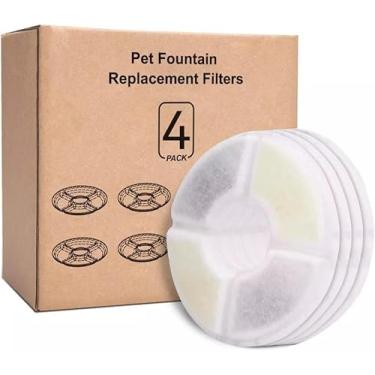 Imagem de Kit 4 Refil Filtro Bebedouro Fonte De Água Pet Cães Gatos