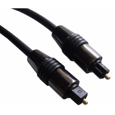 Imagem de Cabo de Audio Optico Digital 2mts Toslink Profissional - Rei Da Oferta