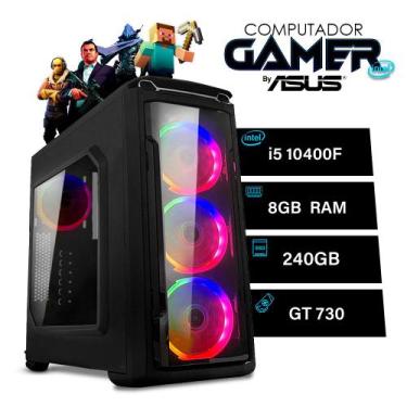Imagem de Computador PC Gamer Intel Core i5 8GB SSD 240GB VGA 4GB Windows 10 - L