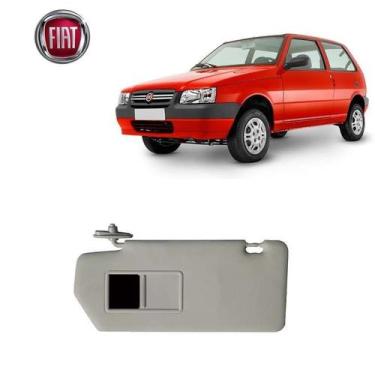 Imagem de Quebra Sol  Fiat Uno 2008 Cinza Com Espelho LD - NWT