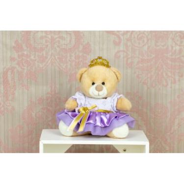 Imagem de URSO DE PELUCIA TEDDE - PRINCESA 12 CM (PRINCESA PETI COM RENDA LILAS)