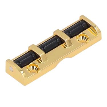Imagem de Porca de Rolo de 6 Cordas para Guitarra Elétrica, Substituição de Porca de Rolo de Metal de 43 Mm, Suporte de Suporte Protetor para Pescoço Sem Cabeça Stratocaster Telecaster