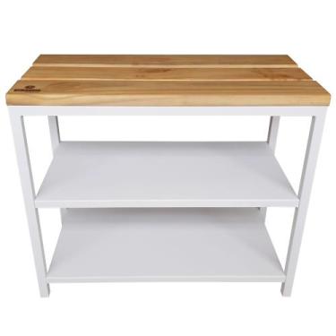 Imagem de Banco Sapateira De Porta Multiuso Design Industrial Branca - Strassis 