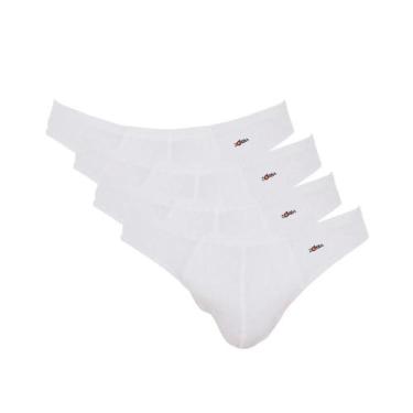 Imagem de 4 Cuecas Tradicional Básica Modelo Slip Light Zorba Em Cotton Algodão,