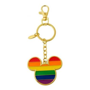 Imagem de Kit Chaveiros Mickey Minnie Formato Chave Arco-íris Lgbt - Disney, Cha