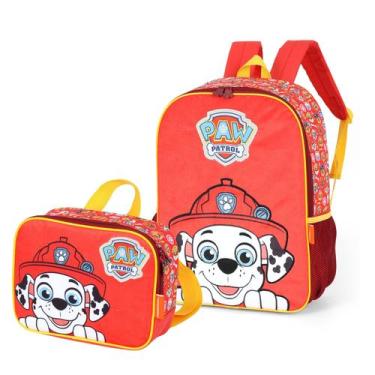 Imagem de KIt Escolar Mochila Costas + Lancheira Térmica Patrulha Canina Luxcel,