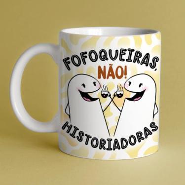 Imagem de Caneca porcelana flork amigas, fofoqueiras não! historiadoras 325ml - 